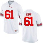 NCAA Ohio State Buckeyes Men's #61 Gavin Cupp White Nike Football College Jersey ZSI0245HJ